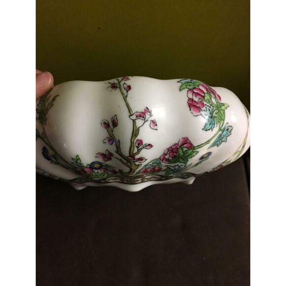 VINTAGE Coalport CHINA Indian Tree Pattern UNCOVERED Round FOOTED Dish - Picture 4 of 6